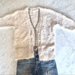 Leith Alpaca Blend Cardigan Sweater